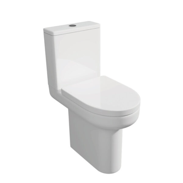 Kartell Bijoux Close Coupled Comfort Height C/C WC Pan With Cistern And Soft Close Seat, White