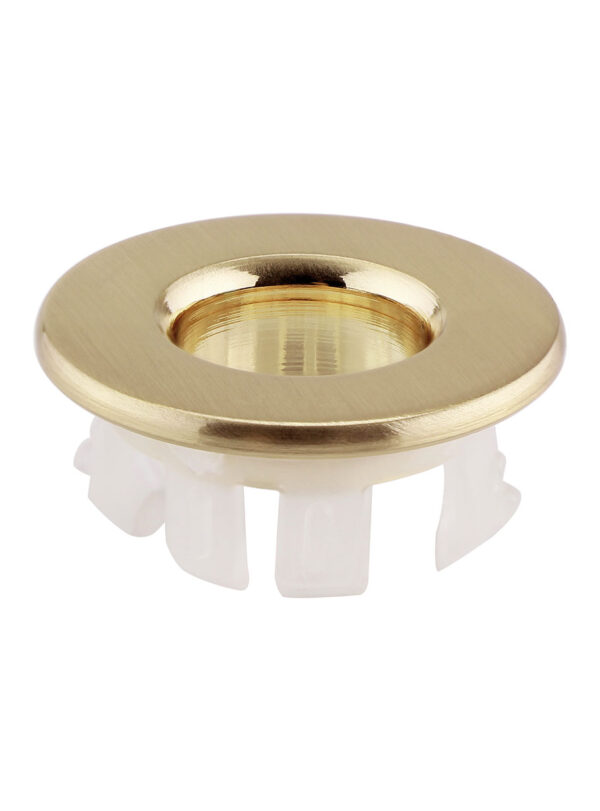 Basin Overflow Cover Brushed Brass