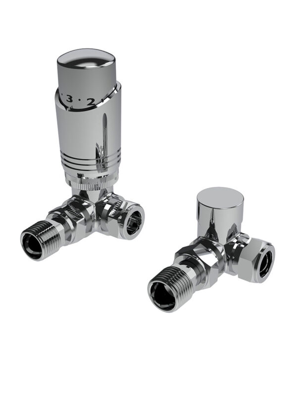 Design Twin Pack TRV, Chrome, Corner