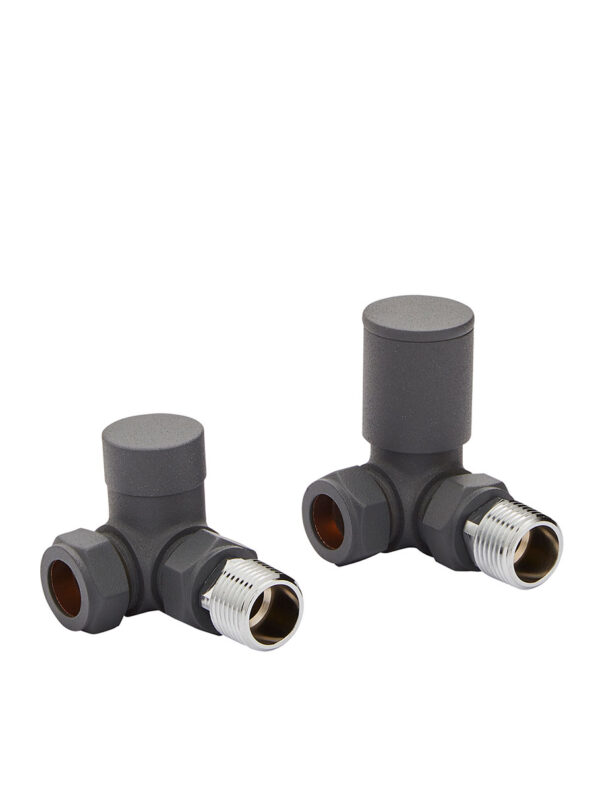 Corner Valve 15mm (Pair) - Anthracite