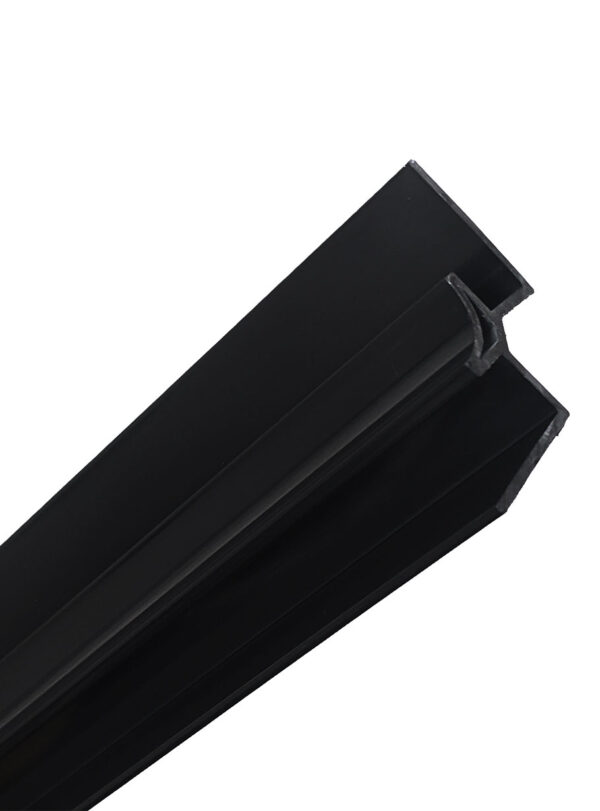 10mm Internal Winged Corner Black