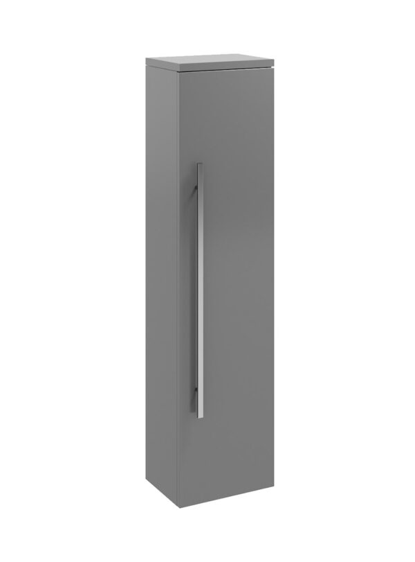 Purity 1400mm Wall Mounted Side Unit Storm Grey Gloss