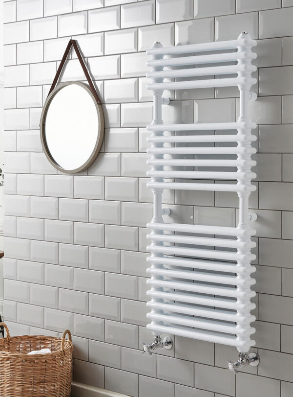 Kolumn Dual Column 1140 x 500 Towel Radiator White