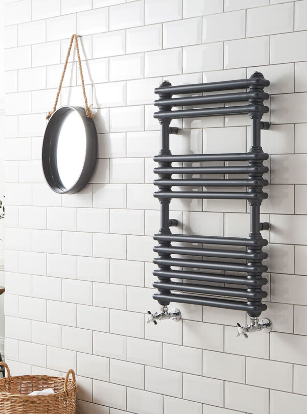 Kolumn Dual Column 832 x 500 Towel Radiator Anthracite