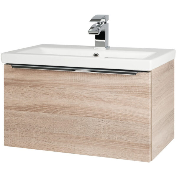 Kartell Wall Mounted Ceramic Basin, Drawer Cabinet And Frame 500mm X 355mm