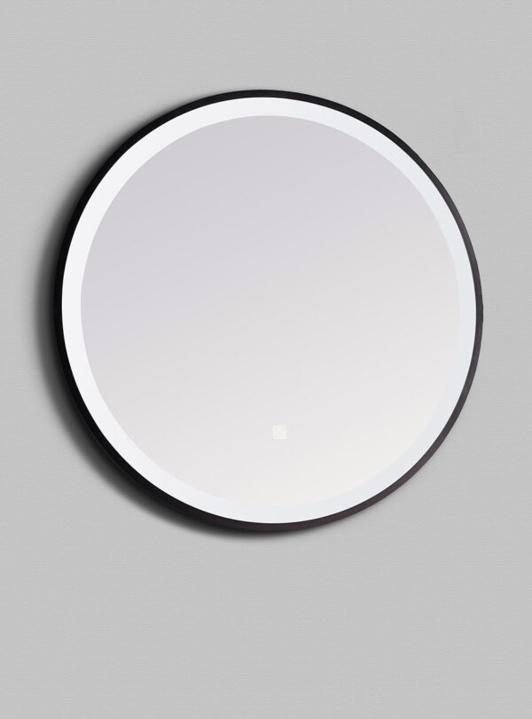 Nero Round 600mm Circular LED Mirror