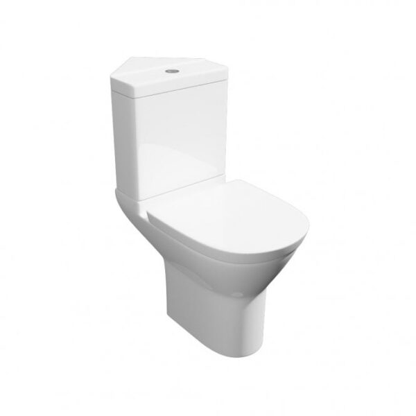 Kartell Pure Close Coupled Toilet Pan, Cistern & Soft Close Seat