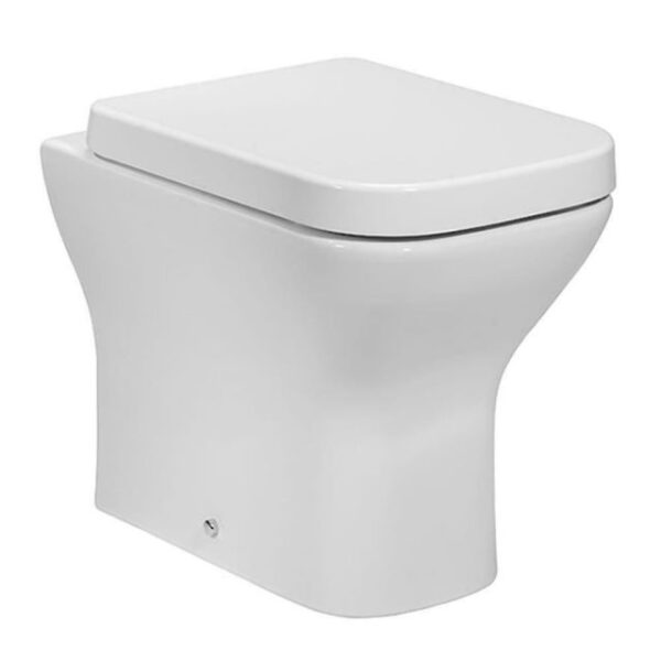 Kartell K-Vit Options 600 Wall Hung Pan With Soft Close Seat, White Finish