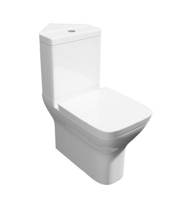 Kartell K-Vit Options 600 Comfort Height C/C WC Pan With C/C Cistern And Soft Close Seat, White