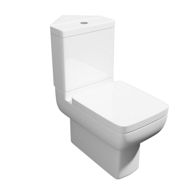 Kartell K-Vit Options 600 Comfort Height C/C WC Pan With C/C Cistern And Soft Close Seat, White