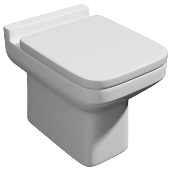 Kartell TRIM Floor Mounted 500mm WC Unit Set Includes Pan, Seat & Cistern, White