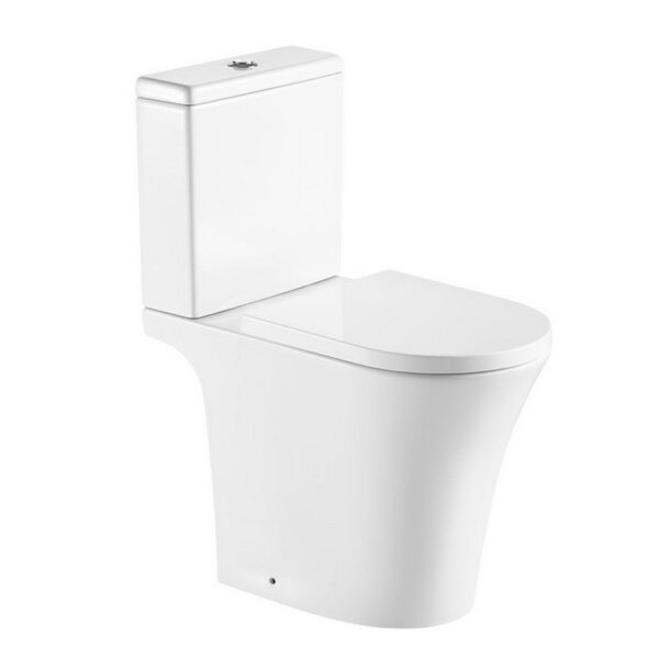 artell Kameo C/C Rimless Comfort Height WC Pan With Cistern And Soft Close Seat, White