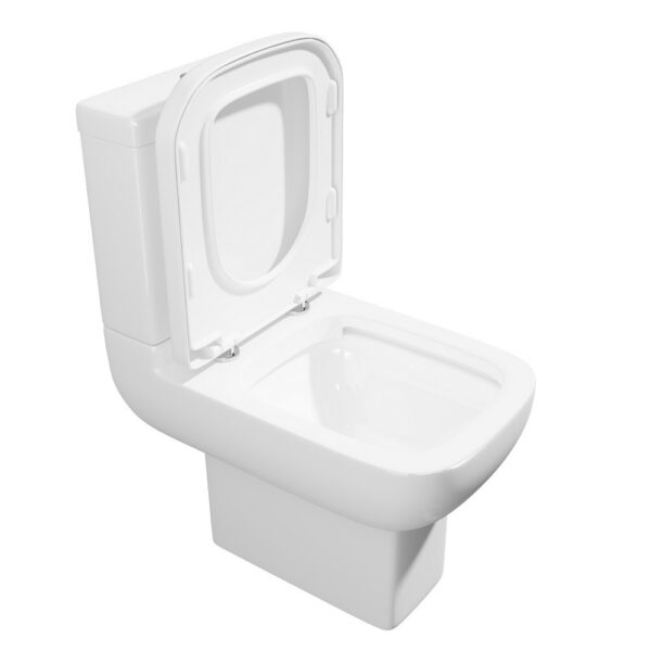 Kartell Pure Close Coupled C/C WC Pan With Cistern And Soft Close Seat, White