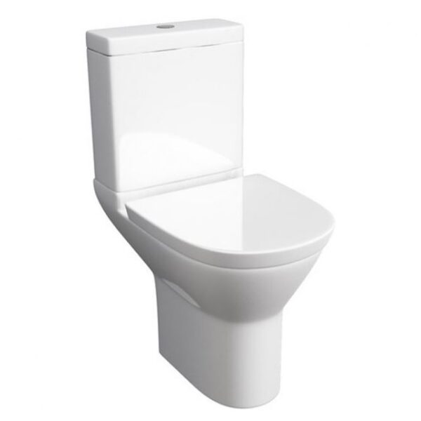 Kartell K-Vit Project Round C/C WC Pan With Cistern & Soft Close Seat, White