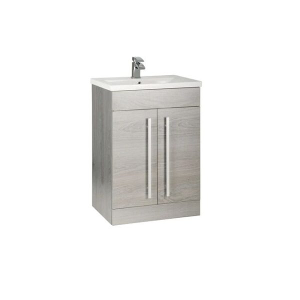 Kartell Purity Floor Standing 2 Drawer Unit & Ceramic Basin 600mm - White