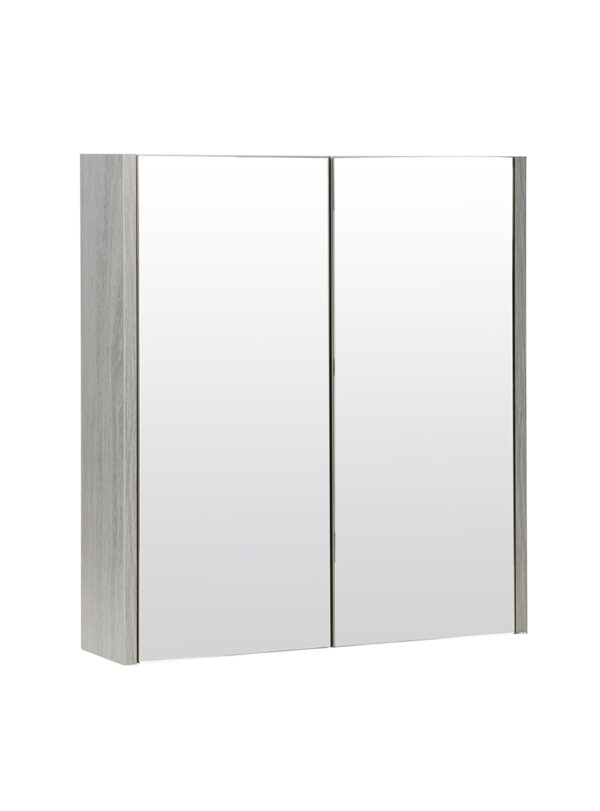 Purity 600mm Mirror Cabinet Silver Oak