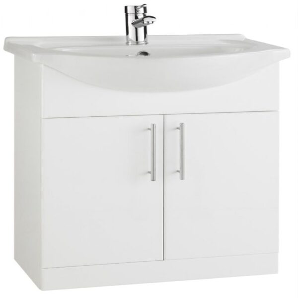 Skip to the beginning of the images galleryGREAT PRICE
  Kartell Impakt 1 Door Floor Standing Vanity Unit With Basin 550mm X 300mm, White