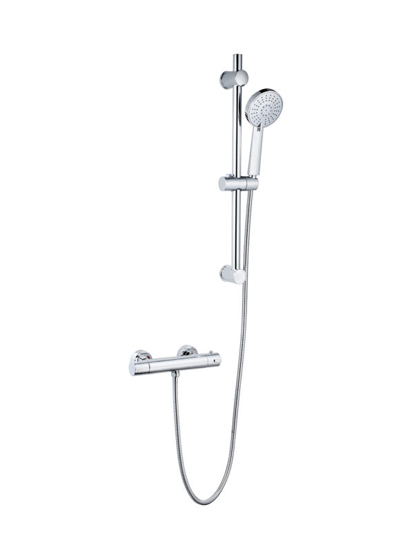 Plan Thermostatic Bar Shower with Adjustable Slide Rail Kit - Image 2