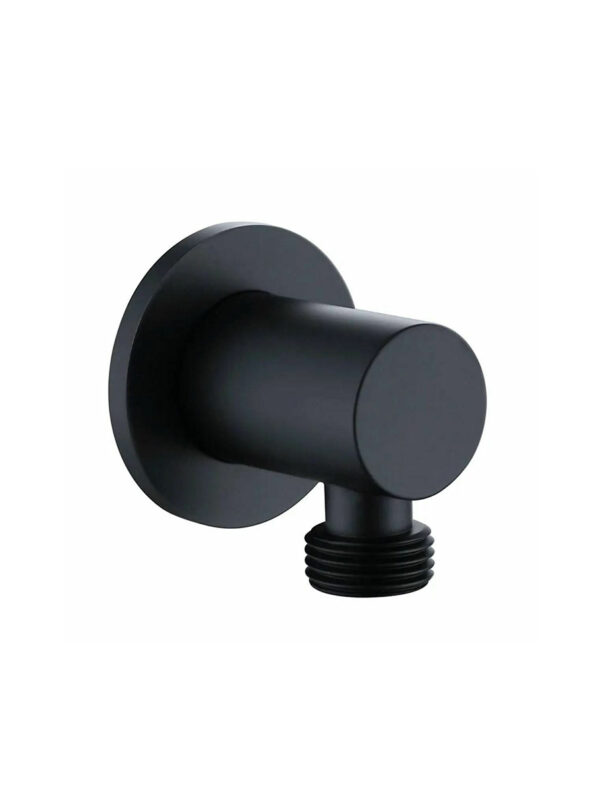 Nero Round Outlet Elbow Matt Black