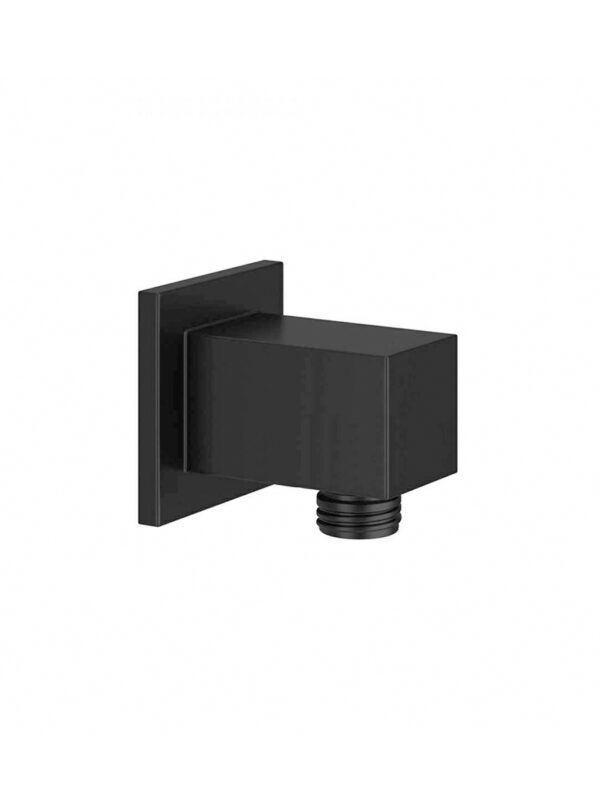 Nero Square Outlet Elbow Matt Black