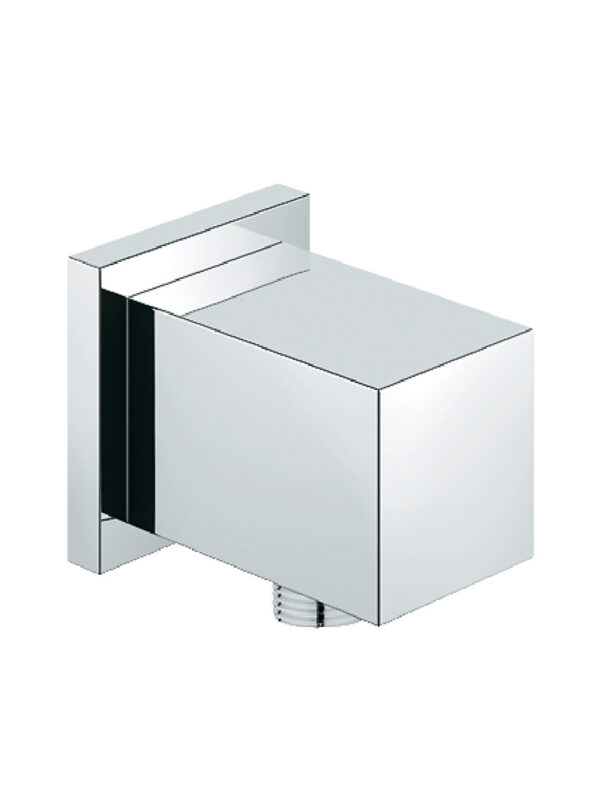 Square shower outlet elbow