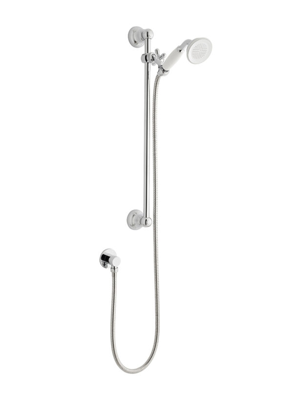 Kartell Klassique Thermostatic Concealed Shower with Adjustable Slide Rail Kit & overhead Drencher