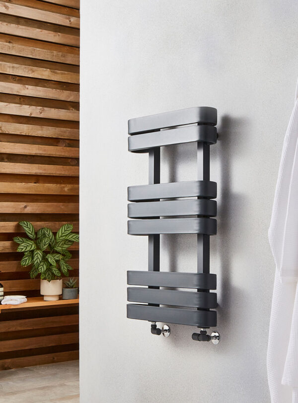 Tampa 850 x 500 Towel Rail Anthracite