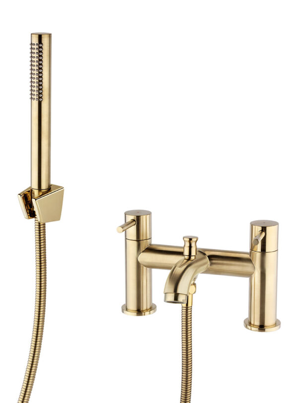 Ottone Bath Shower Mixer Brushed Brass