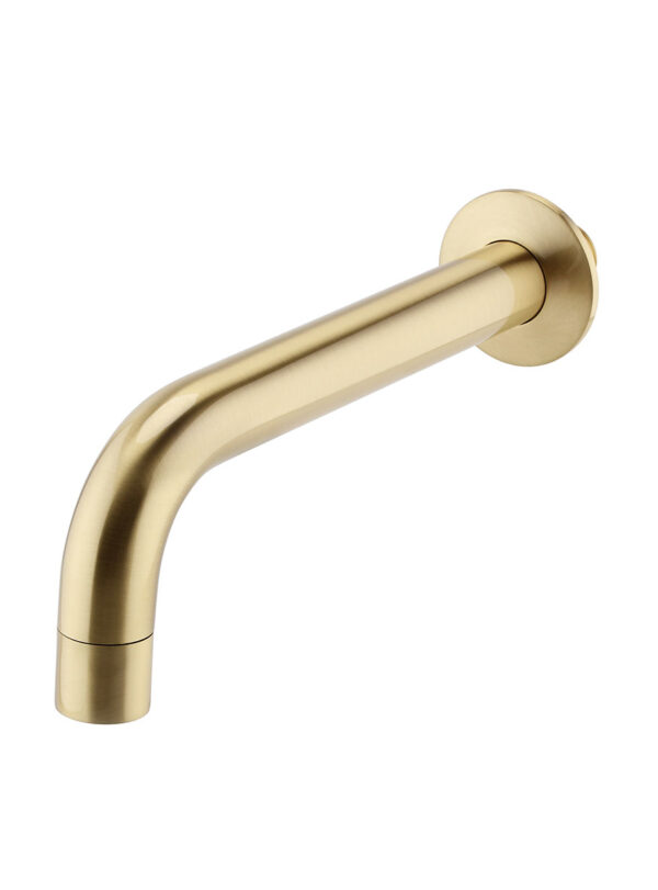 Wall Mounted Bath Spout Brushed Brass